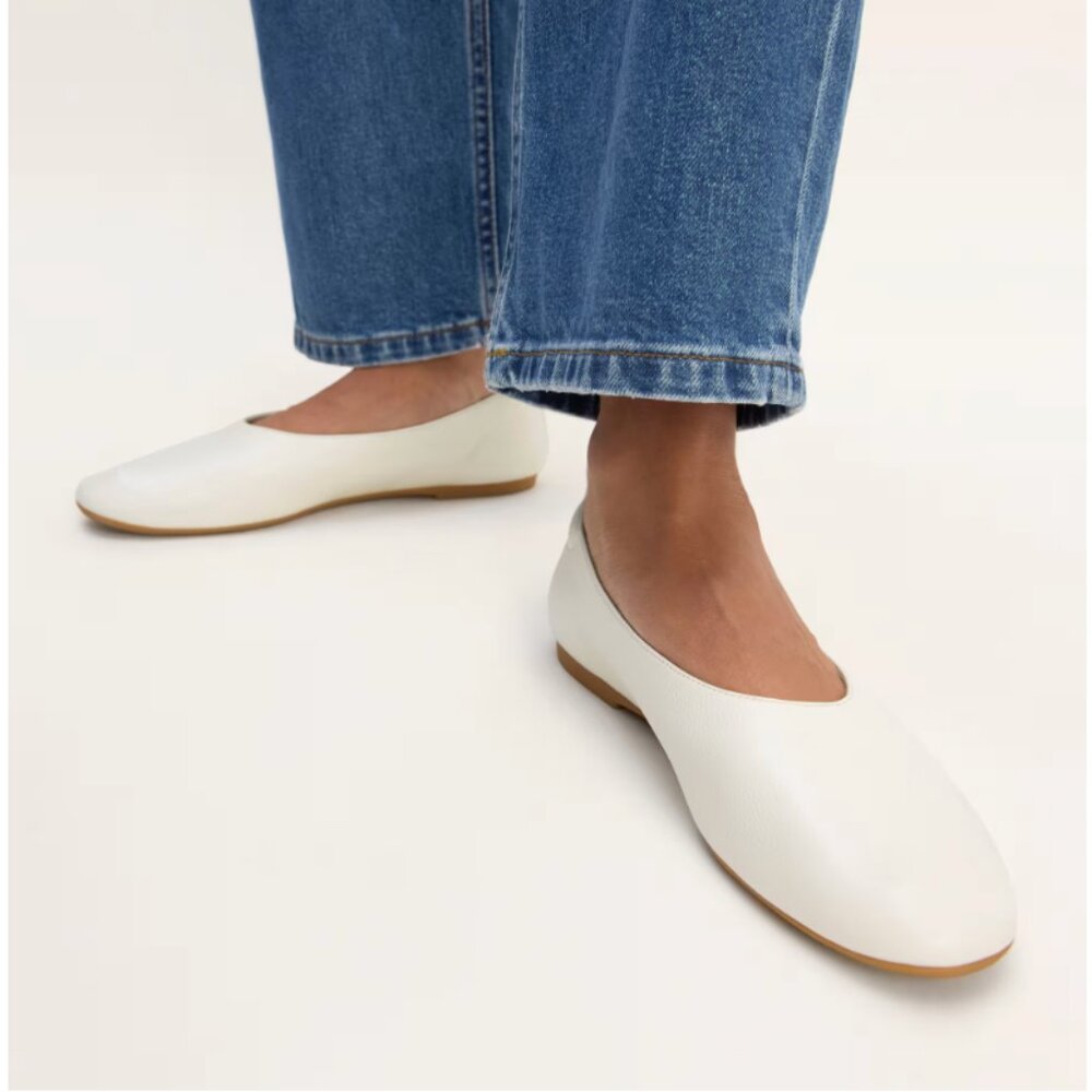 Everlane The Day Glove Flats - Bone